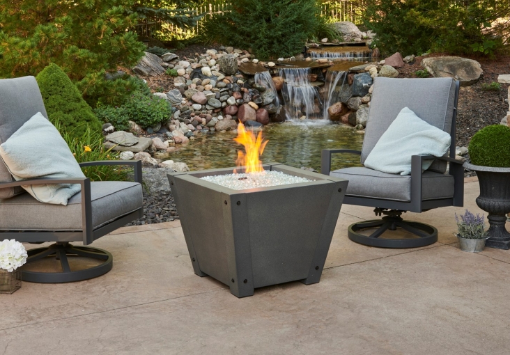 Axel Square Gas Fire Pit Table Flame, Ul Approved Fire Pit